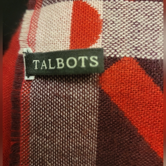 TALBOTS Lattice Dot Scarf - Picture 7 of 7